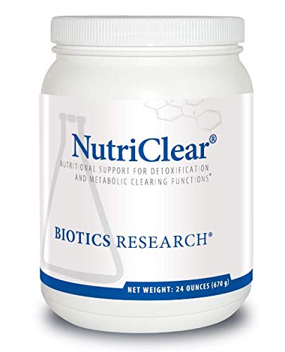 Biotics Research NutriClear® - Powder. Nutritional Support for Detoxification and Metabolic Clearing. Healthy Weight. Glutathione. NAC. 17g Organic Pea, Medium Chain Triglycerides 24 Oz (670 g) by BIOTICS