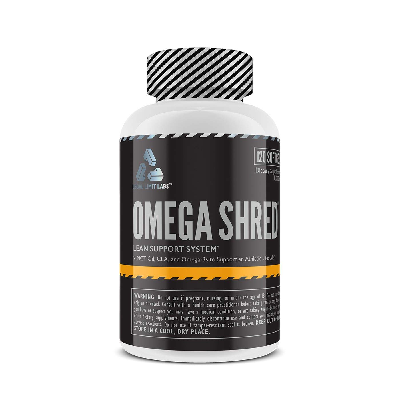 Complete Nutrition Legal Limit Labs Omega Shred, Omega 3 Fish Oil Supplement, Keto Friendly, MCT Oil, CLA, 120 Liquid Softgels by Complete Nutrition
