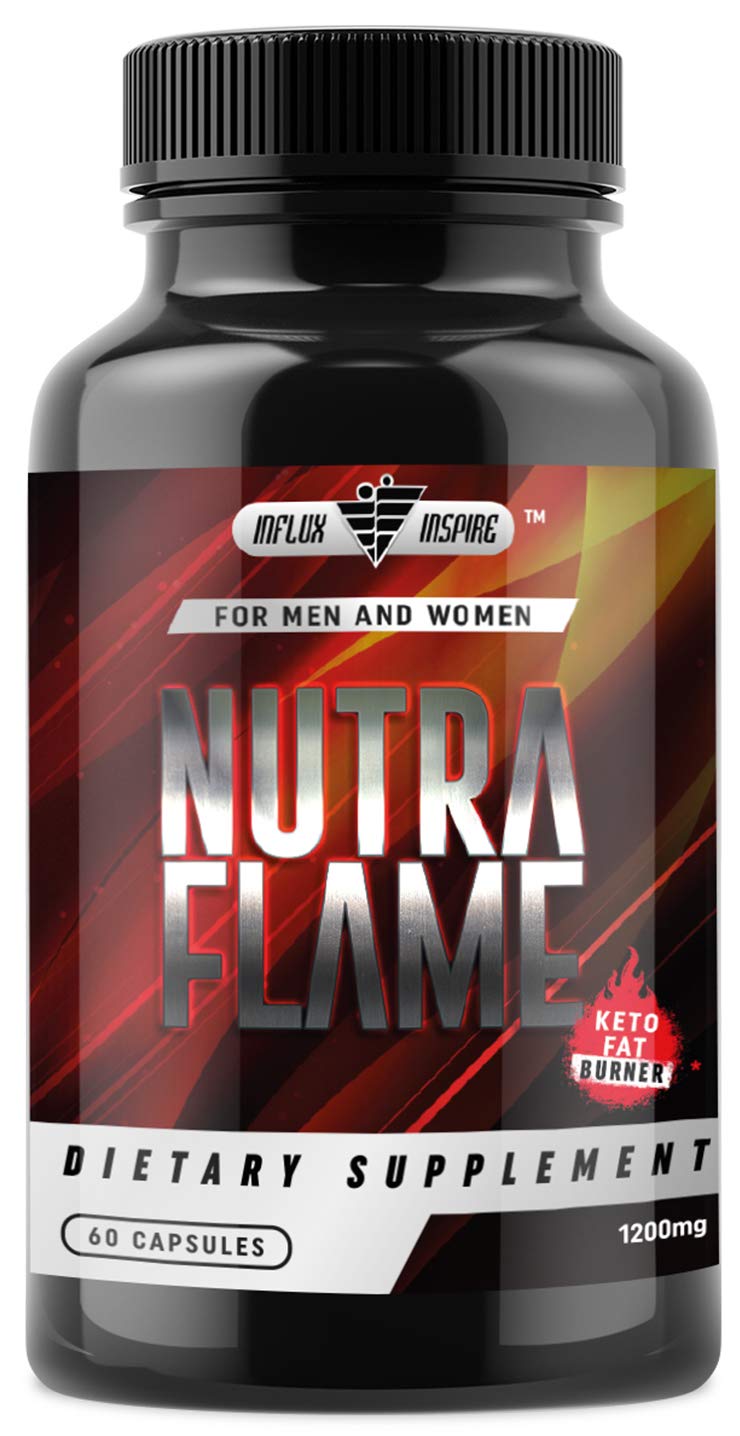 Keto Diet Pills with MCT Powder - Weight Loss Formula - Carb Blocker & Energy Booster - 60 Capsules by Influx Inspire