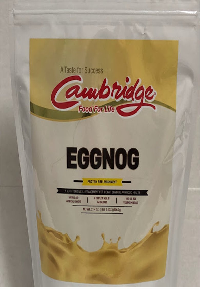 (Egg Nog) FOOD FOR LIFE CAMBRIDGE DIET PLAN WEIGHT LOSS SHAKE by Cambridge